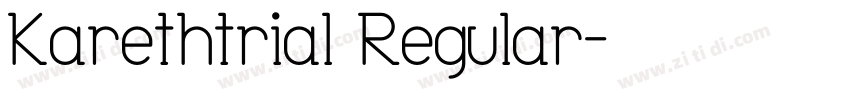 Karethtrial Regular字体转换